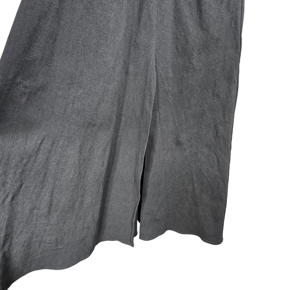 ASTR The Label Black Midi Dress S Bow Back Cutout Sleeveless Pleated Slit - Picture 7 of 9
